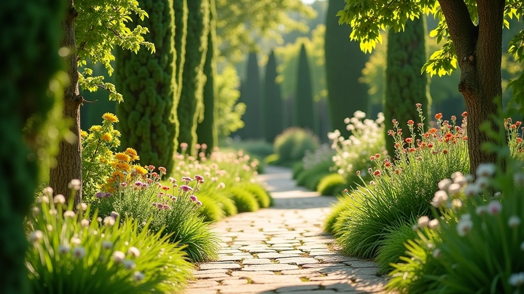 Vue d'ensemble du Jardin des Plantes avec perspectives botaniques et chemins tranquilles