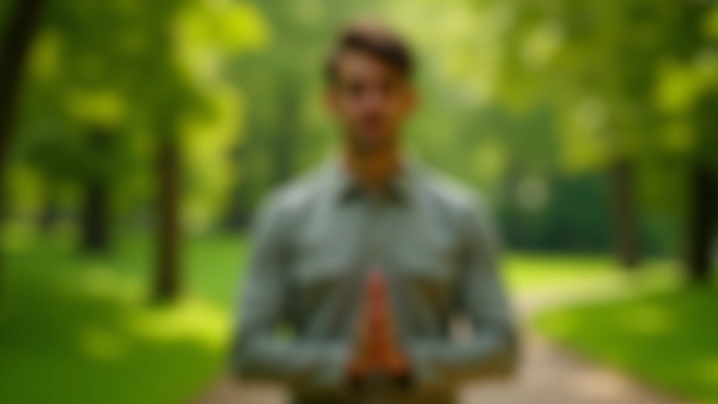 Photographie détaillée montrant les techniques de respiration pratiquées lors de la marche méditative en environnement naturel