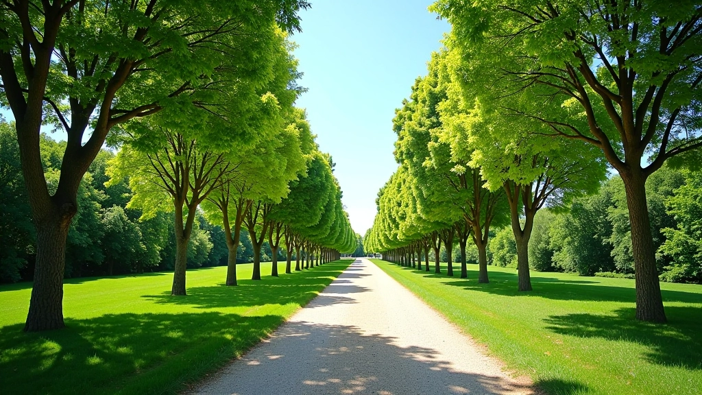 Vue panoramique des parcs de Montpellier montrant les itinéraires les plus propices à la méditation en marchant